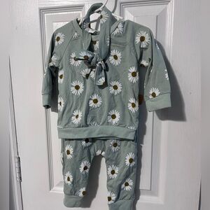 Boho baby 3 piece outfit bundle floral set unbranded new without tag 80cm tag